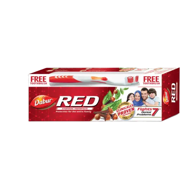 Dabur Red Toothpaste, 200g with Toothbrush