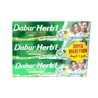 Dabur Mint & Lemon Herbal Toothpaste 3 x, 150g