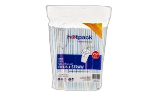 Hotpack Plastic Flex Strawberry 250 Pack