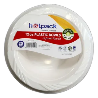 Hotpack Plastic Bowls 15 cm 25 Pack