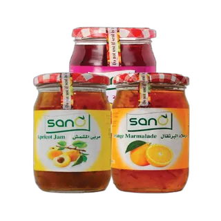 مربى سانو 3 x 370 جم (فراولة، ميكس فروت، مشمش)