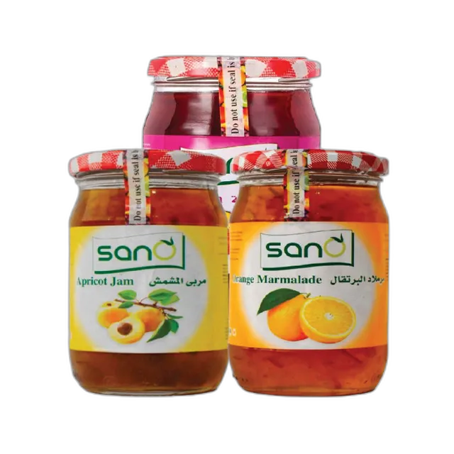 Sano Assorted Jam 3 x, 370g (Strawberry,Mixfrut,Aprict)