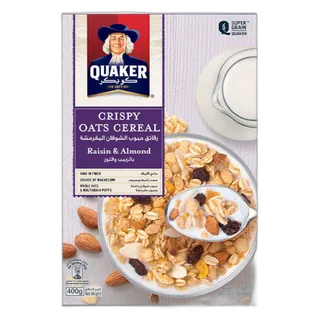 Quaker Crispy Oat Raisin and Almond 400g