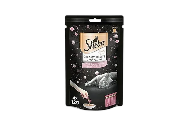 Sheba Melty Creamy Treats Tuna & Salmon Flavor Cat Food, 48g