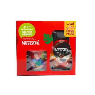 Nescafe Red Mug Jar, 190g + Mug