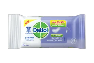 Dettol Antibacterial Sensitive Wipes 10s