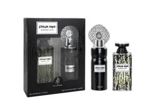 عطر عود مكثف 100 مل + مجموعة مزيل عرق 200 مل