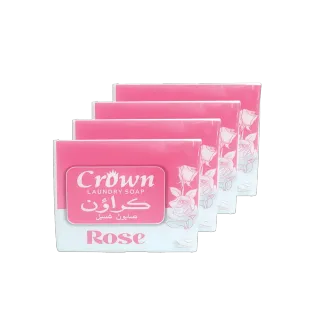 صابون غسيل كراون بالورد 4 x 180 جم