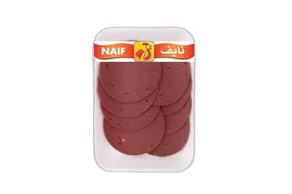 نايف مرتديلا لحم بقري شرائح سادة 250 جم