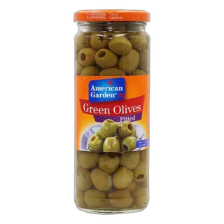American Garden Olive Green Pitted, 450g