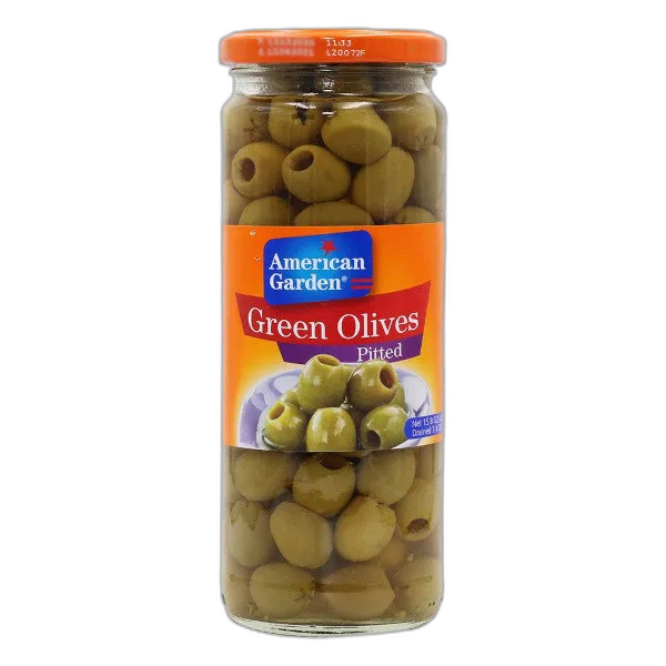 American Garden Olive Green Pitted, 450g