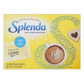 Splenda Zero Calorie Sweetener 100 Sachets