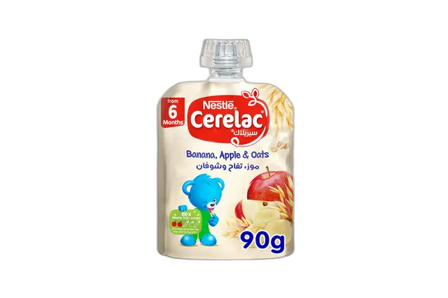 نستله سيريلاك التفاح والشوفان 90 جم (من)
