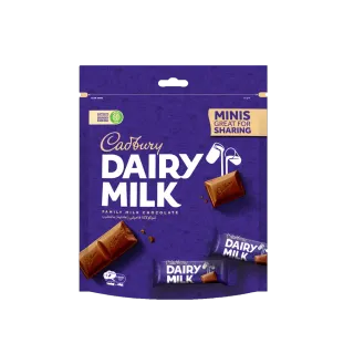 Cadbury Dairy Milk Plain Minibag, 156g