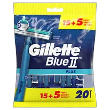 ماكينة حلاقة جيليت BLUE2 بلس 15 عبوة + 5 جديدة