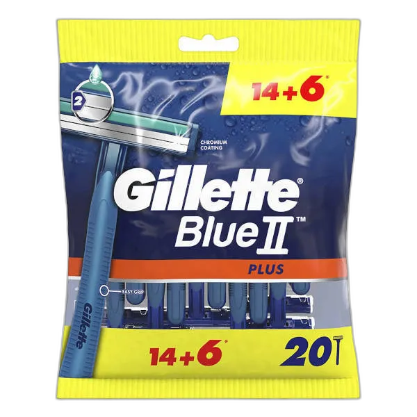 Gillette Blue II Plus Dispossible Razor 20s