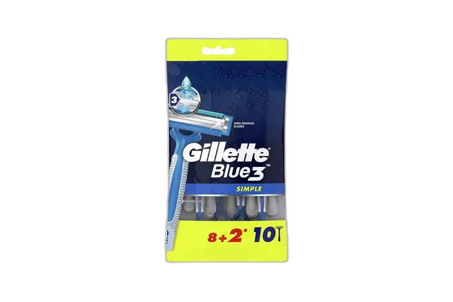 Gillette FP Blue3 Simple 10 Pack Bag