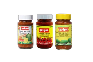 Priya Pickle Assorted 3 x, 300ml