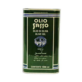 Sasso Green Olive Oil in Tin, 1L