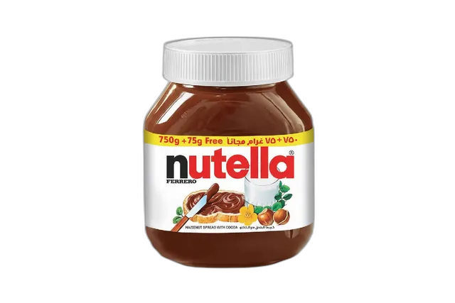 Nutella Chocolate Spread, 750g + 75g Ext