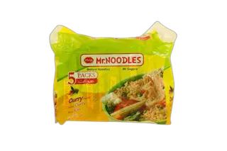 Pran Mr. Noodles Curry 5 x, 70g