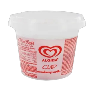 Algida Strawberry Vanilla Cup Ice Cream, 100ml