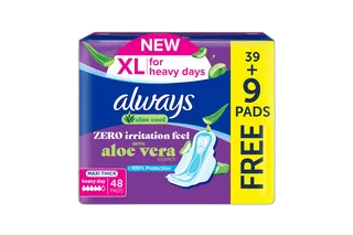 Always Maxi Thick Pads XL W/ Aloevera 48s's