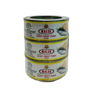Malek Light Meat Tuna Flks in Oil, 160g x3