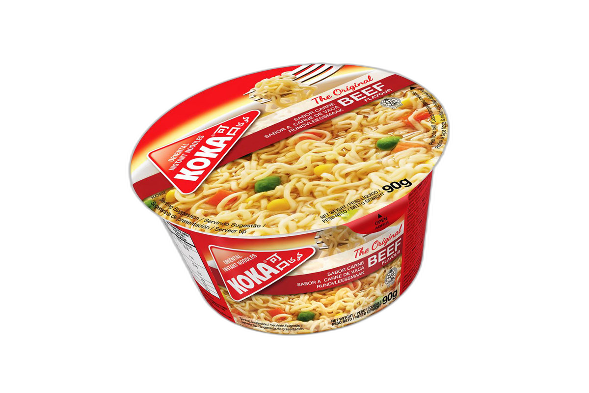 Koka Bowl Beef Noodles, 90g