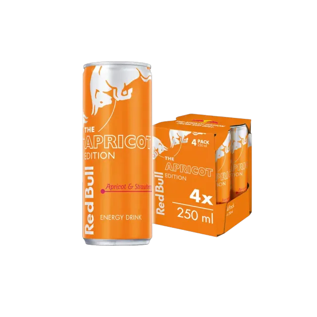 Red Bull Energy Drink Apricot Strawberry 4 x, 250ml