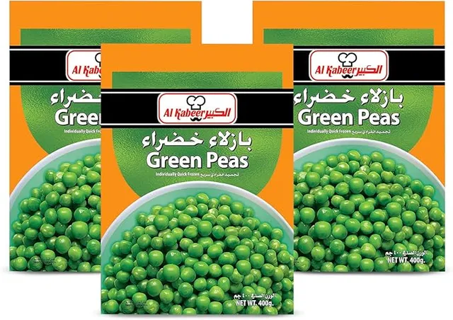 Al Kabeer Green Peas 3 x, 400g