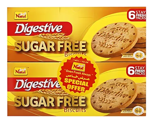 Nabil Sugar Free Digestive 2 x, 250g