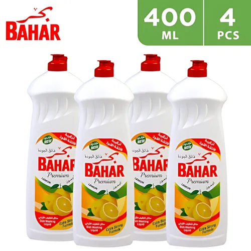 سائل غسيل الأطباق الفاخر بالليمون 400 مل، 4 عبوات