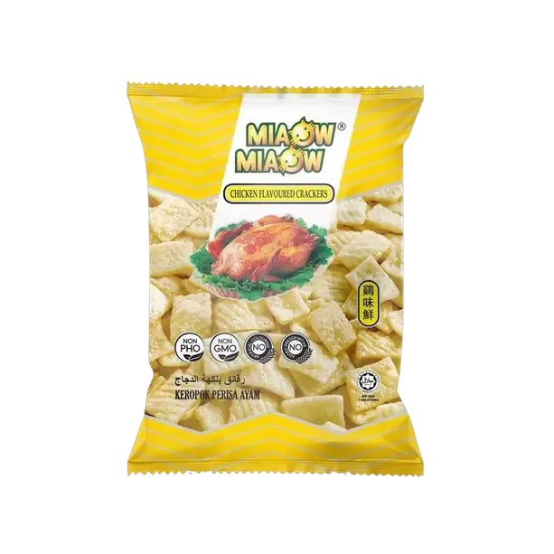 Miaow Chicken Flavoured Crackers, 50g