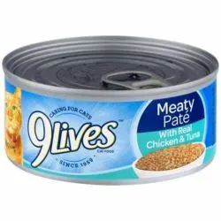 9Lives Meaty Pate With Real Chicken & Tuna Cat Food