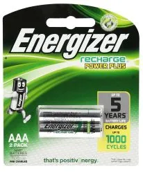 Energizer Charger Recharge Power Plus AAA Batteries