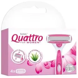 Schick Quattro Ultra Smooth With Papaya & Pearl Complex Cartridge For Women