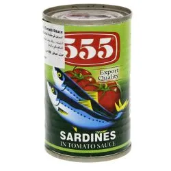 555 سردين في صلصة الطماطم 155 جم