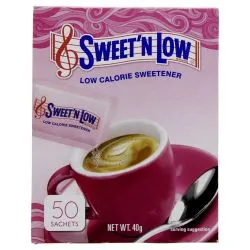 Sweet'N Low Low Calorie Sweetener 50 Sachets 40g