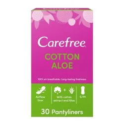 Carefree Cotton Aloe Panty Liners