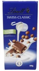 Lindt Swiss Milk Chocolate with Hazelnut 100g