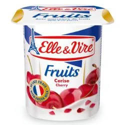 Elle And Vire Fruits Cherry Yogurt Dessert