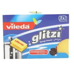 Vileda Scourer Sponge With Cleaning Crystals