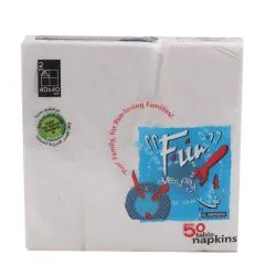 فان إيفريداي 40x40CM 2-PLY وايت تيبل نابكنز