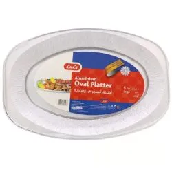 Fun Oval Aluminum 43X28.6Cm Platters