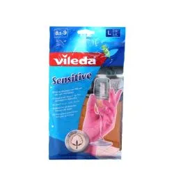Vileda Sensitive Cotton Large Household Gloves