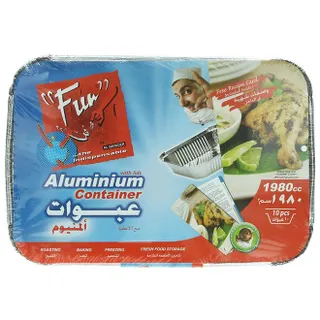 Fun Aluminium Container with Lid 1980cc