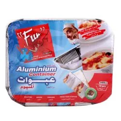 Fun Aluminium Container With Lid 2400Cc