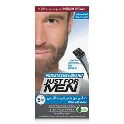 Just For Men Mustache & Beard Bush-In Color Gel Medium Brown M-35