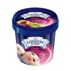 London Dairy Fruits & Cream Ice Cream 1L